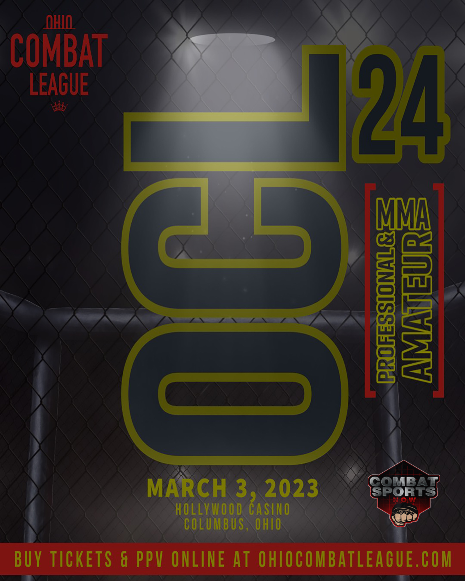 Watch Ohio Combat League 24: Kinzig vs Adams on Combat Sports Now