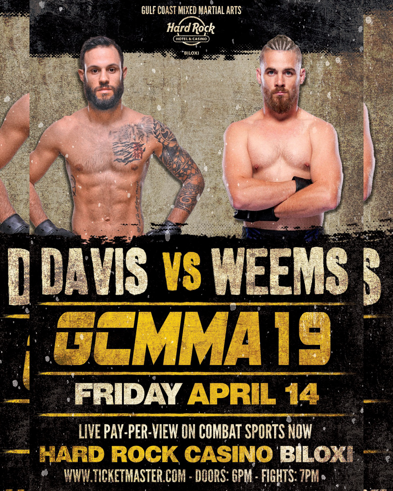 Watch Gulf Coast MMA 19 on Combat Sports Now