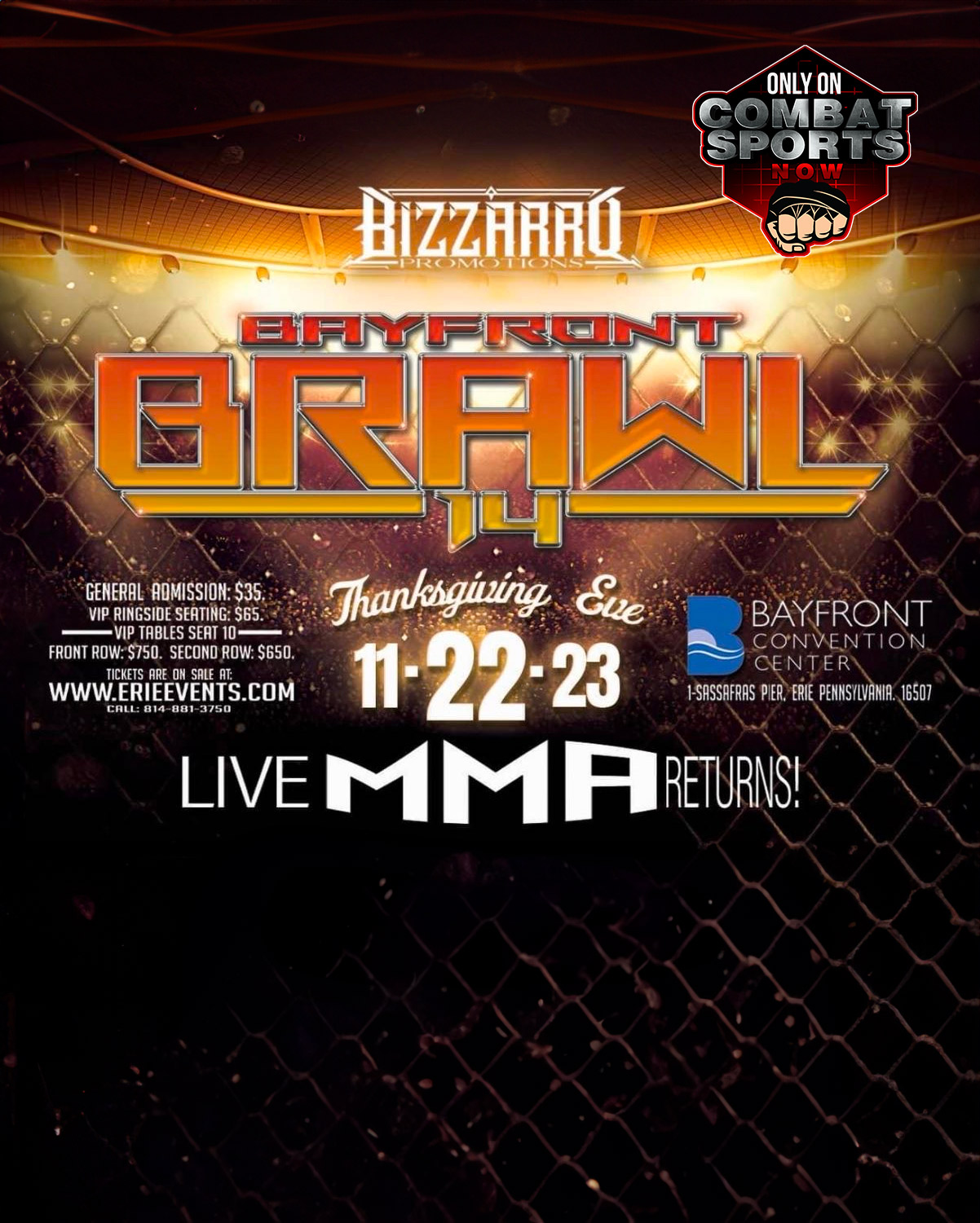 Watch Bayfront Brawl 14 on Combat Sports Now