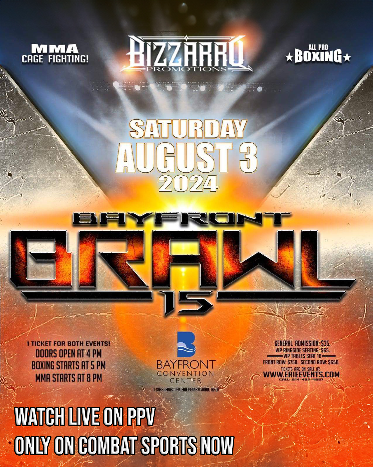 Watch Bayfront Brawl 15 on Combat Sports Now