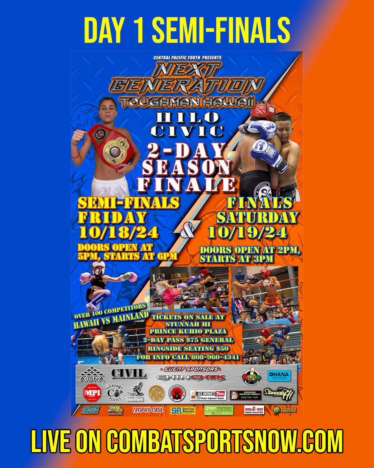 Watch Next Generation Toughman Hawaii Day 1 on Combat Sports Now