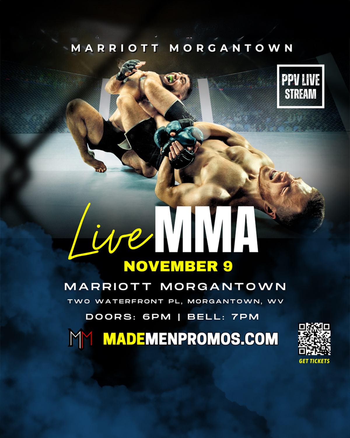 Watch Live MMA at Marriott Morgantown 4 on Combat Sports Now