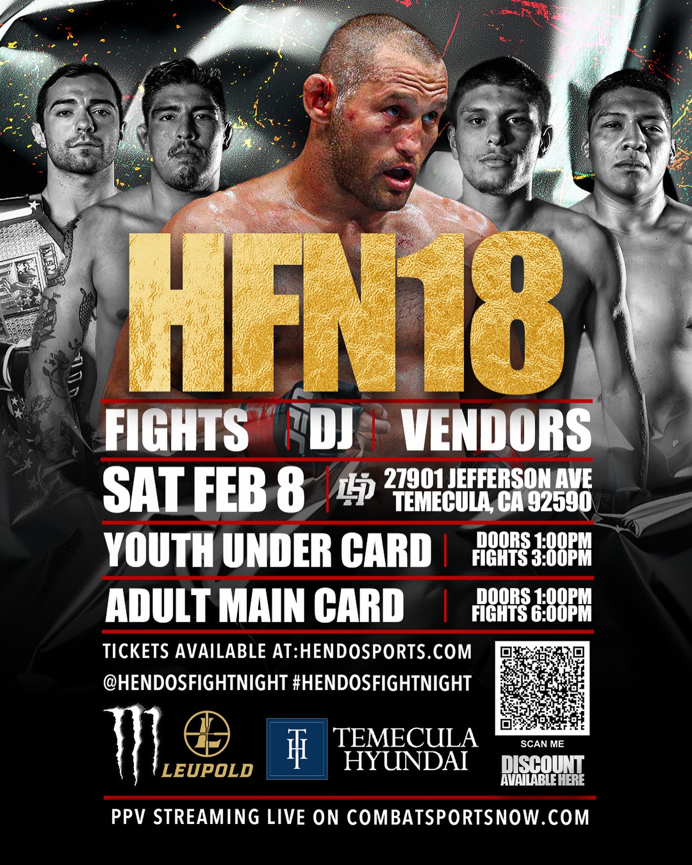 Watch Hendos Fight Night 18 on Combat Sports Now