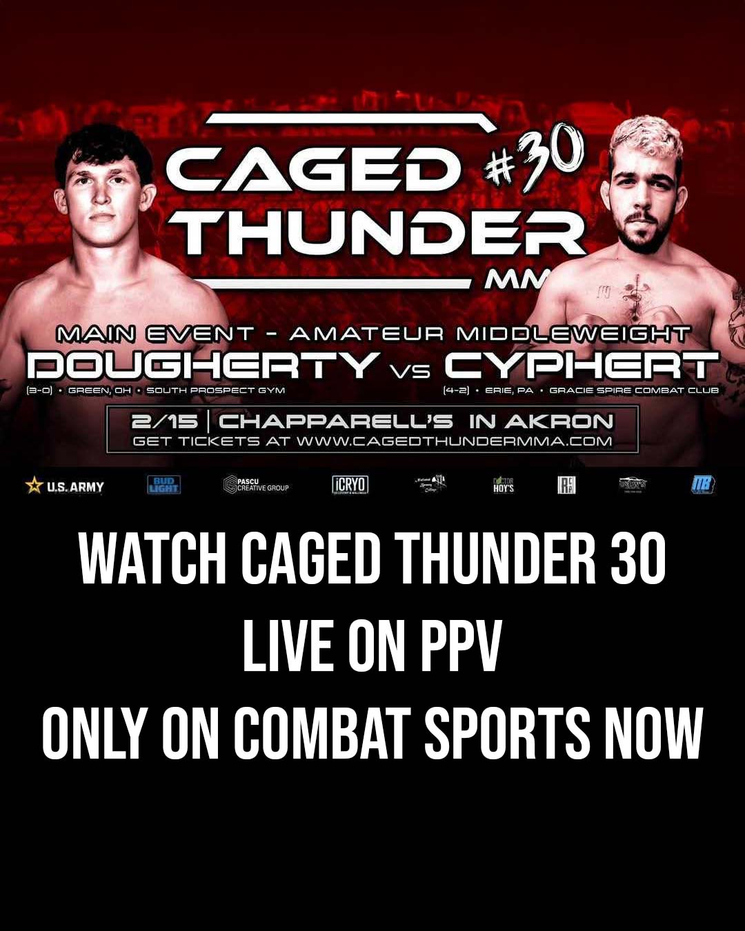 Watch Caged Thunder 30 on Combat Sports Now