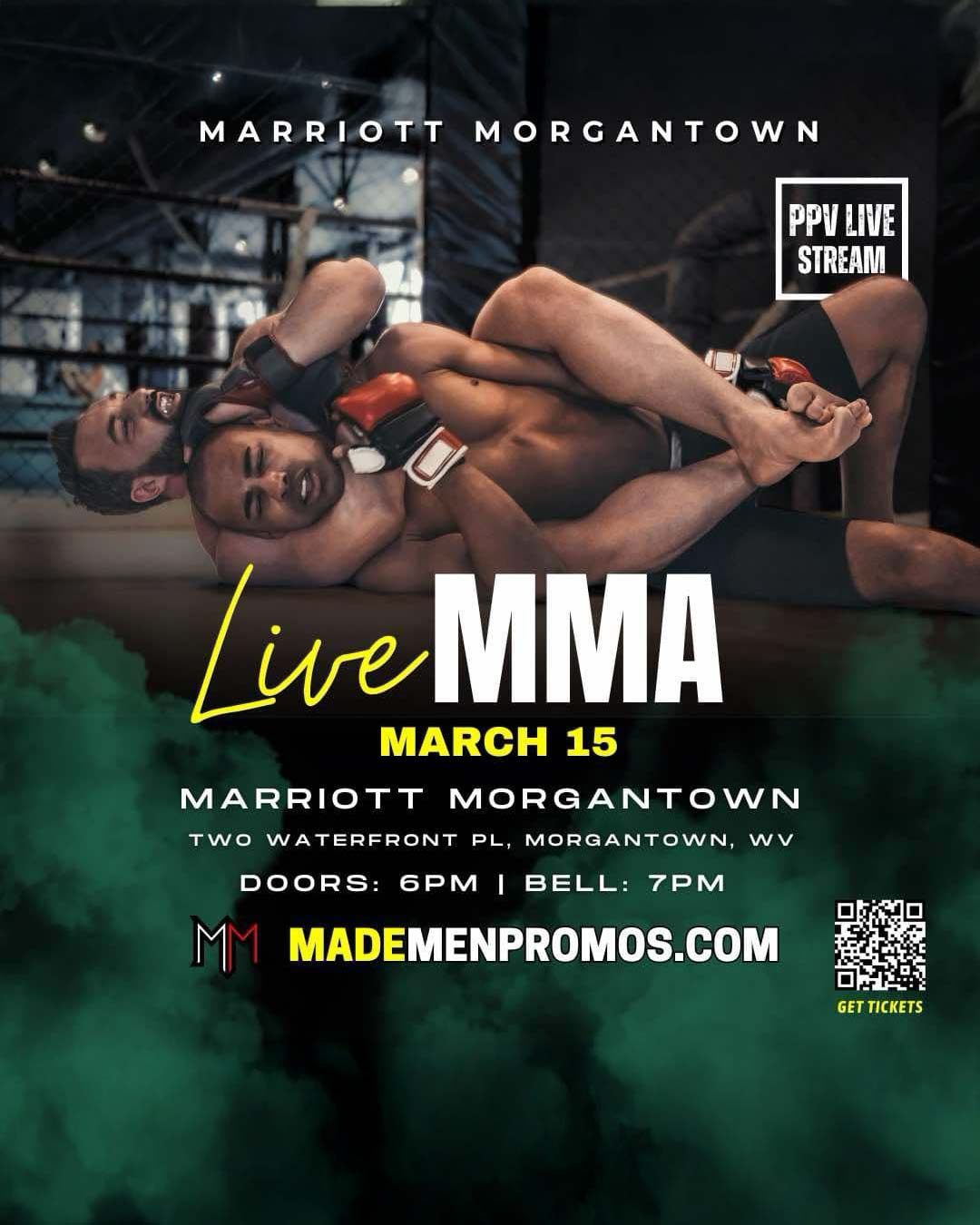 Watch Live MMA at Marriott Morgantown 5 on Combat Sports Now