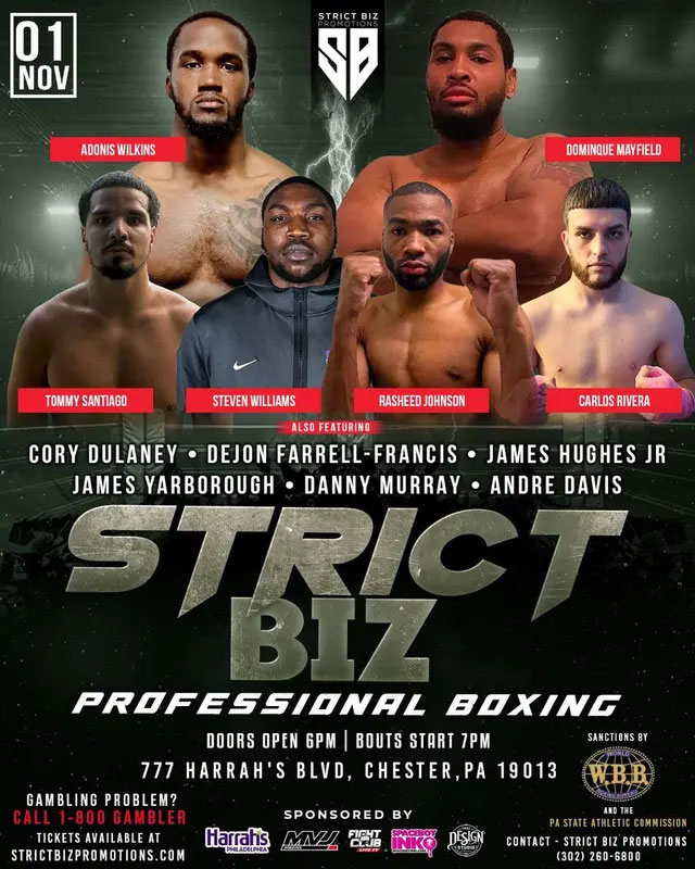 Watch Strict Biz Promotions Professional Boxing 5 on Combat Sports Now