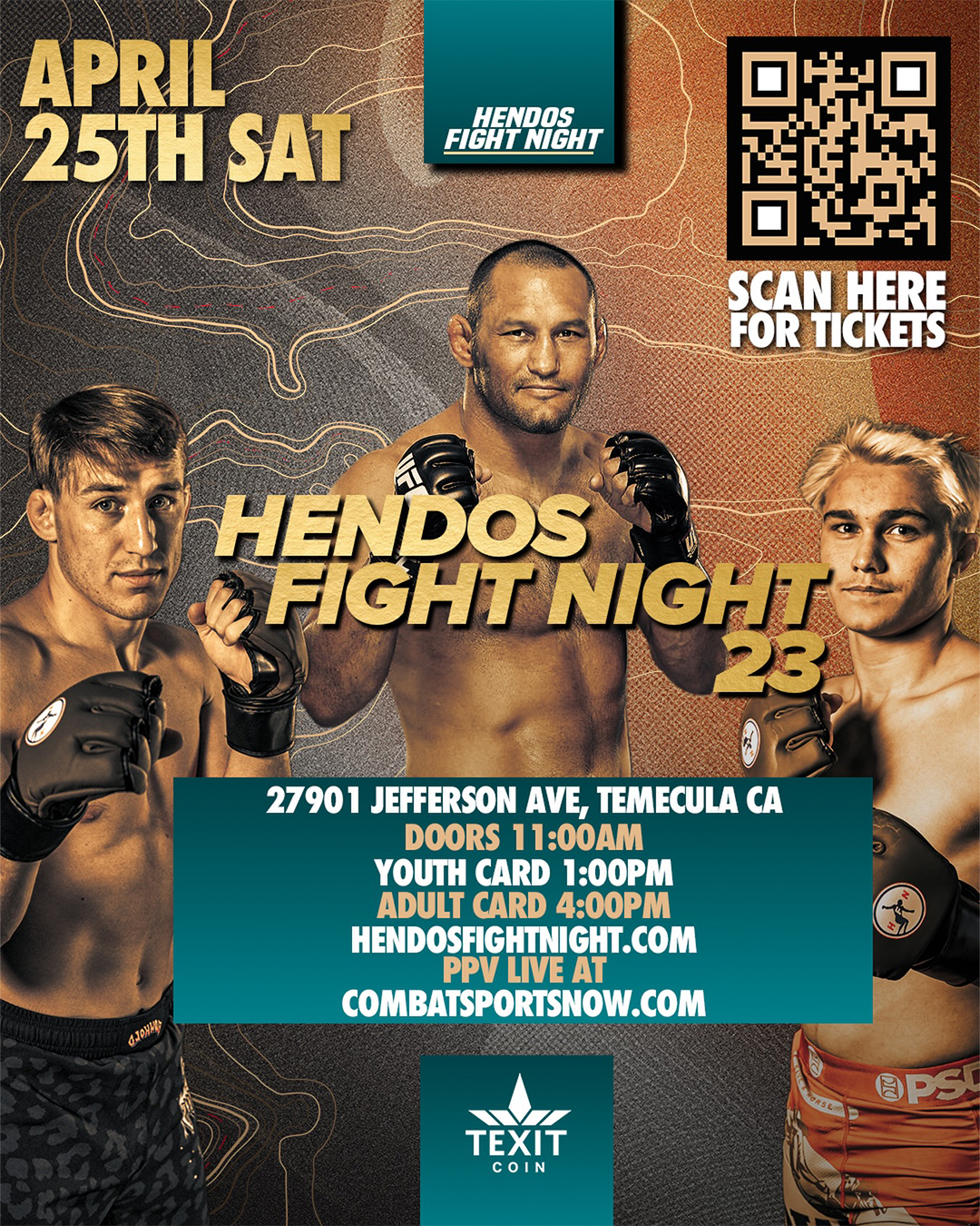Watch Hendos Fight Night 23 on Combat Sports Now