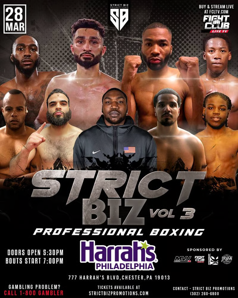 Watch Strict Biz Promotions Professional Boxing Vol 3 on Combat Sports Now