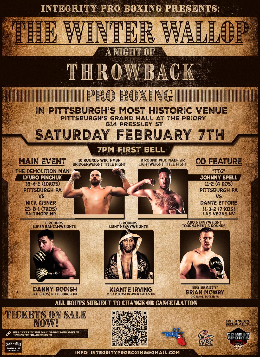 Watch THE WINTER WALLOP on Combat Sports Now