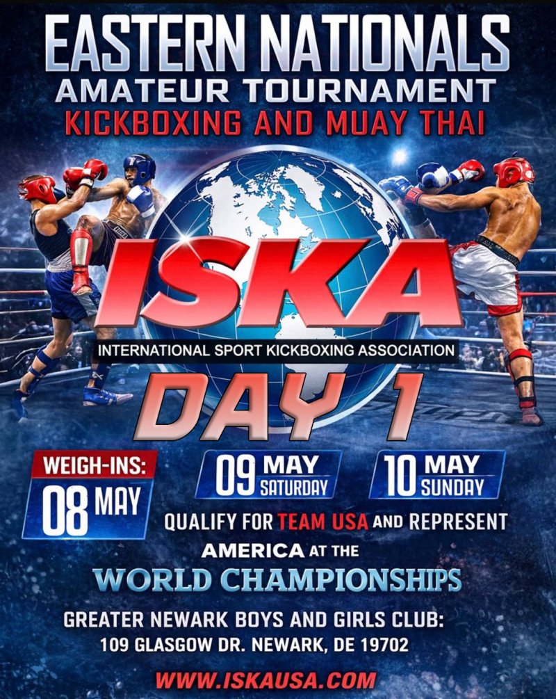 Watch 2026 ISKA Eastern Nationals Day 1 on Combat Sports Now
