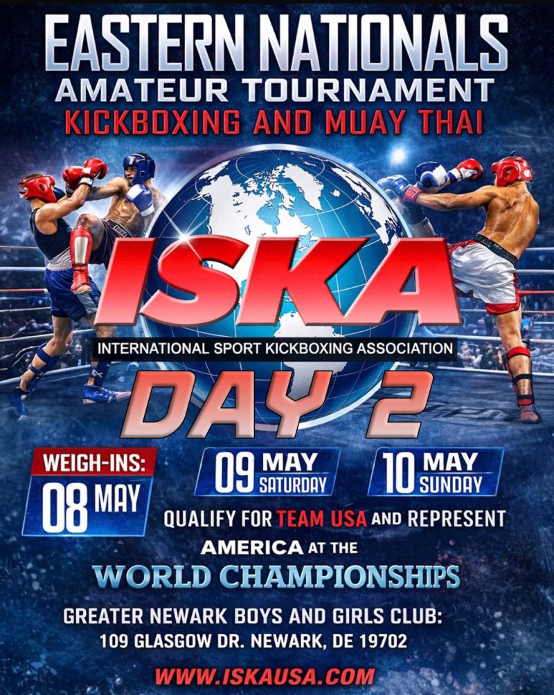 Watch 2026 ISKA Eastern Nationals Day 2 on Combat Sports Now