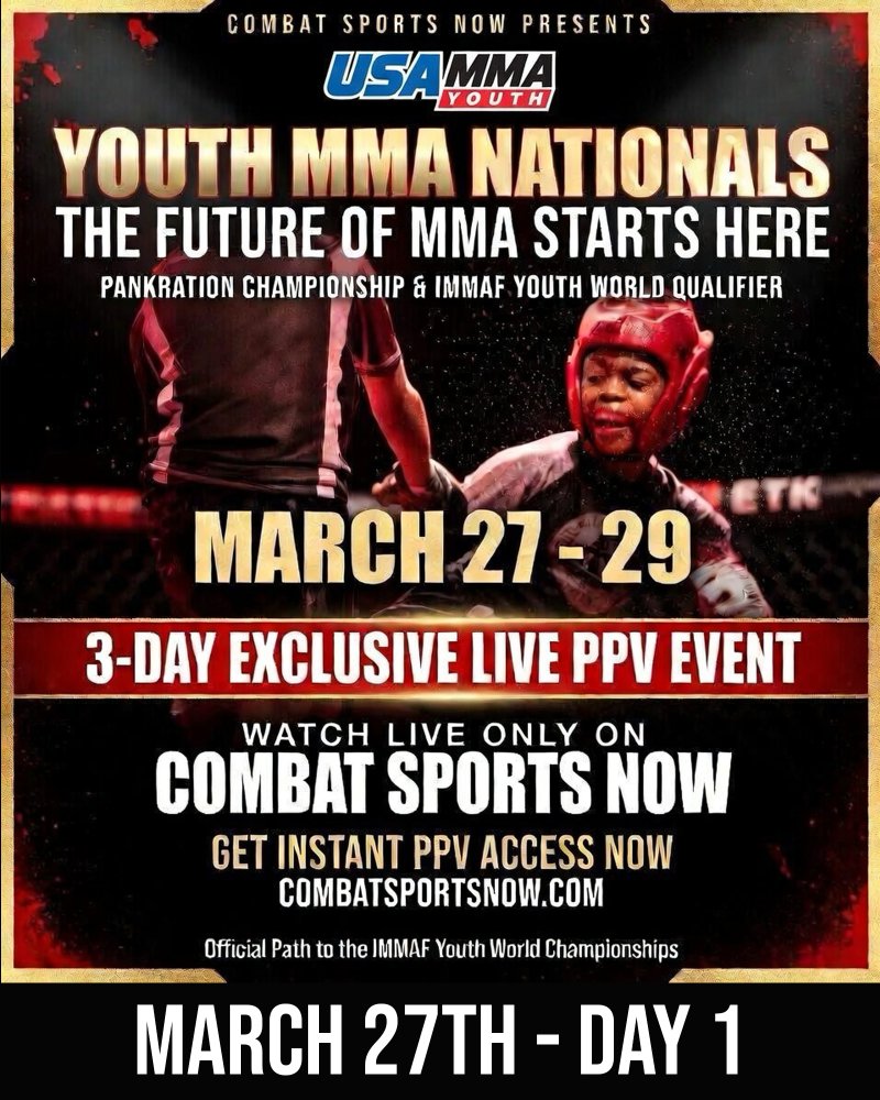 Watch 2026 Youth MMA Nationals Day 1 on Combat Sports Now