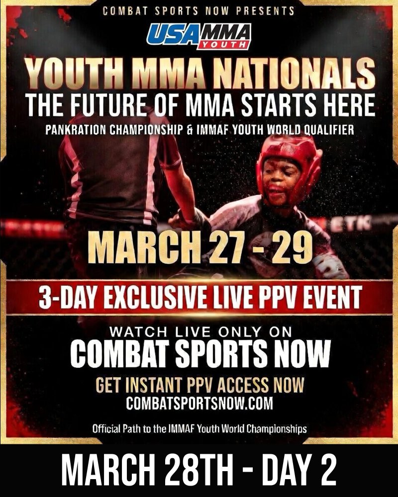 Watch 2026 Youth MMA Nationals Day 2 on Combat Sports Now