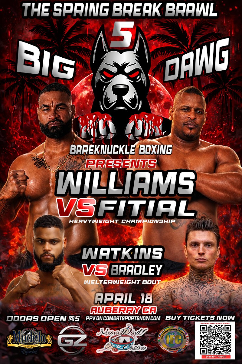 Watch Big Dawg Bare Knuckle Boxing 5 on Combat Sports Now