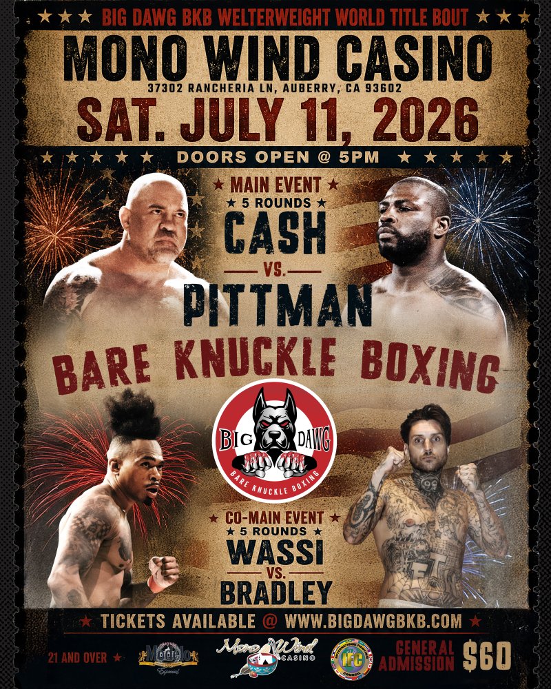 Watch Big Dawg Bare Knuckle Boxing 6 on Combat Sports Now