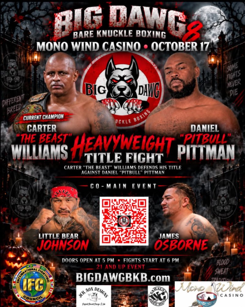 Watch Big Dawg Bare Knuckle Boxing 8 on Combat Sports Now
