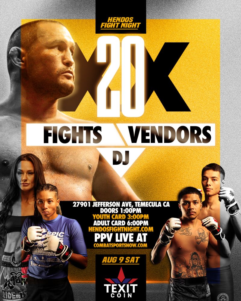Watch Hendos Fight Night 20 on Combat Sports Now