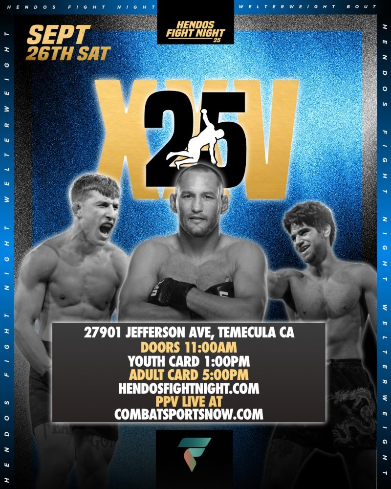 Watch Hendos Fight Night 25 on Combat Sports Now