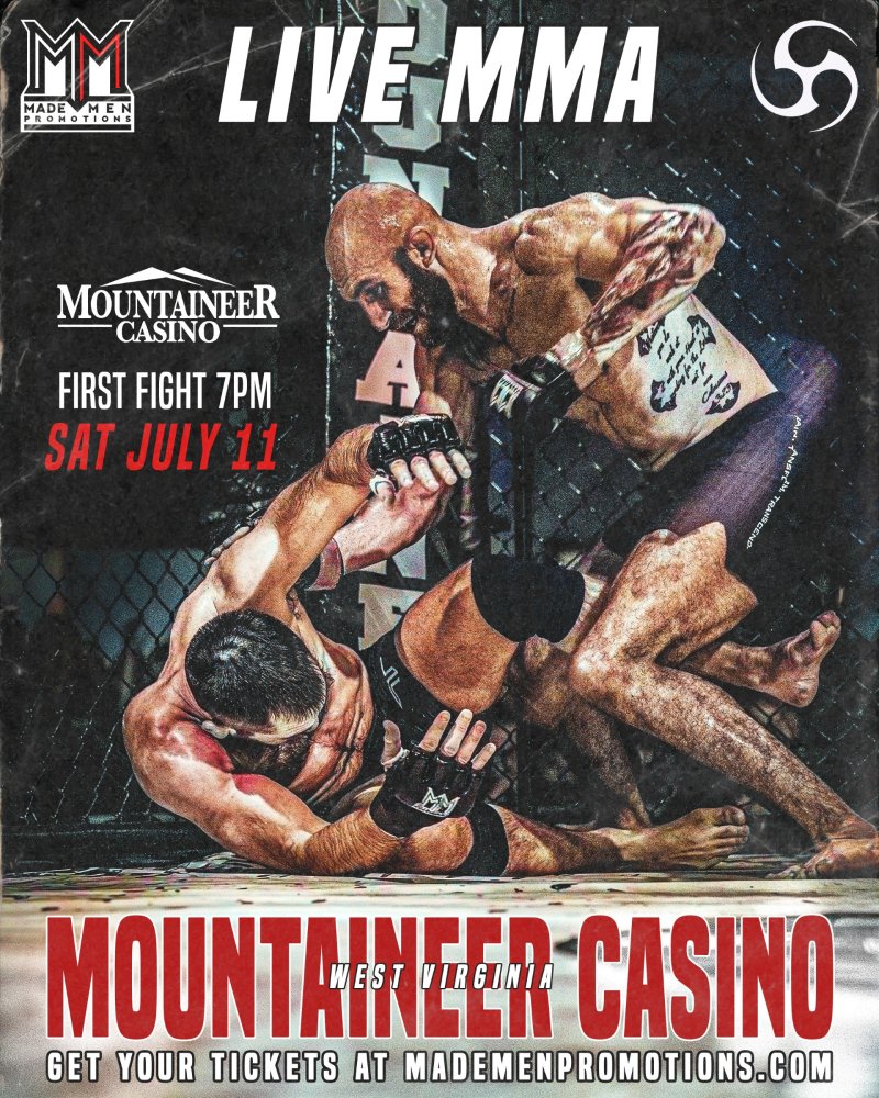 Watch Live MMA at Mountaineer Casino 11 on Combat Sports Now