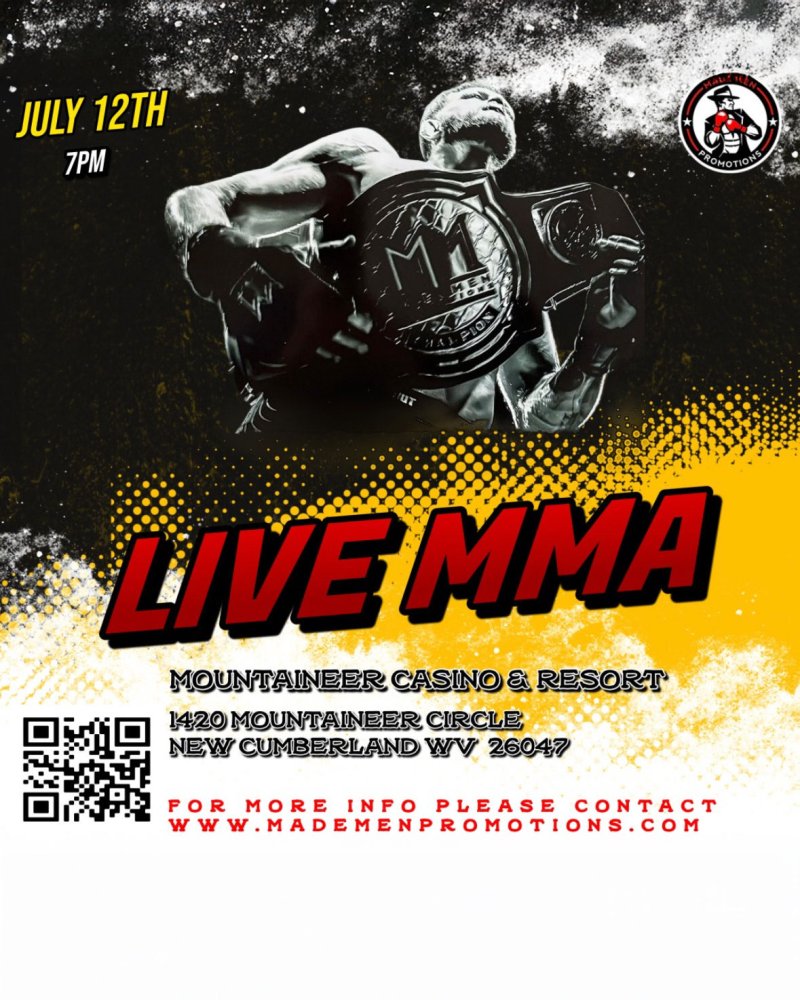 Watch Live MMA at Mountaineer Casino 8 on Combat Sports Now