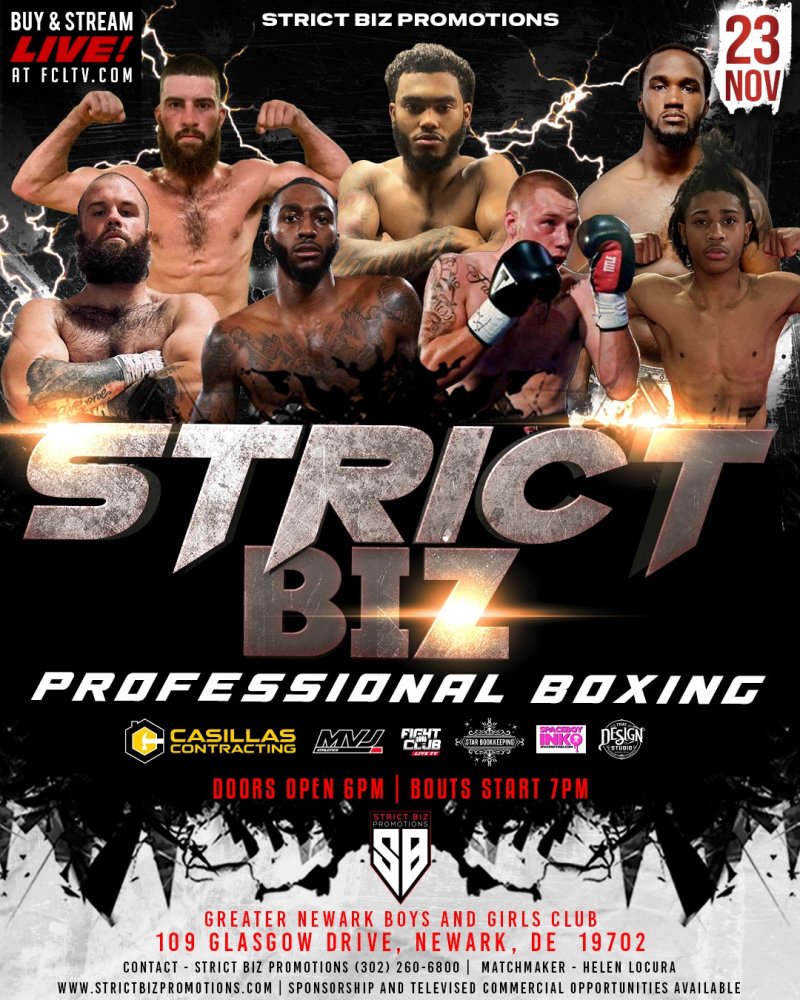 Watch Strict Biz Promotions Professional Boxing 2 on Combat Sports Now