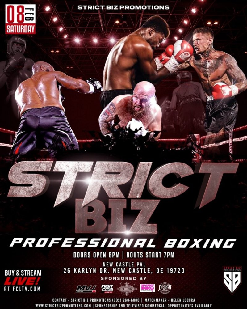 Watch Strict Biz Promotions Professional Boxing 3 on Combat Sports Now
