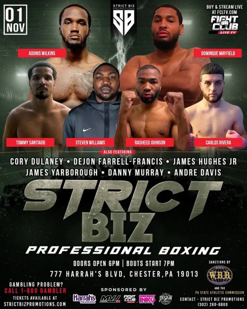 Watch Strict Biz Promotions Professional Boxing 5 on Combat Sports Now