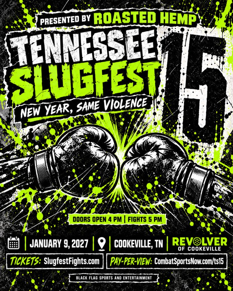Watch Tennessee SLUGFEST 15: New Year, Same Violence on Combat Sports Now