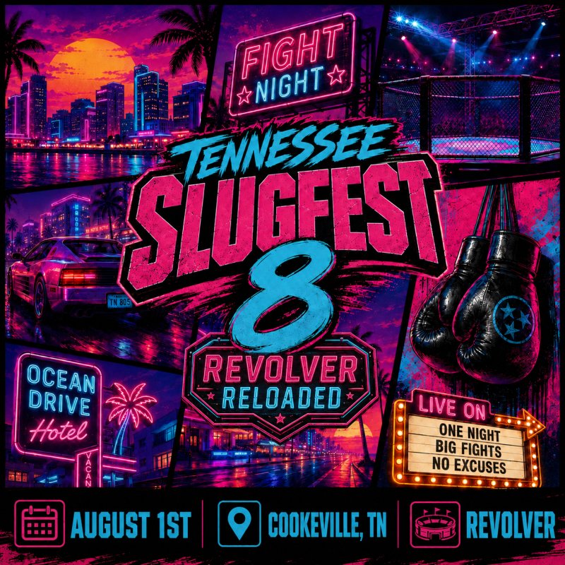 Watch Tennessee SLUGFST 8: Revolver Reloaded on Combat Sports Now
