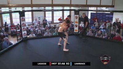 Bout 3 Joseph Lawrence vs William Lagasse amateur Kickboxing